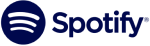 Dark blue spotify logo