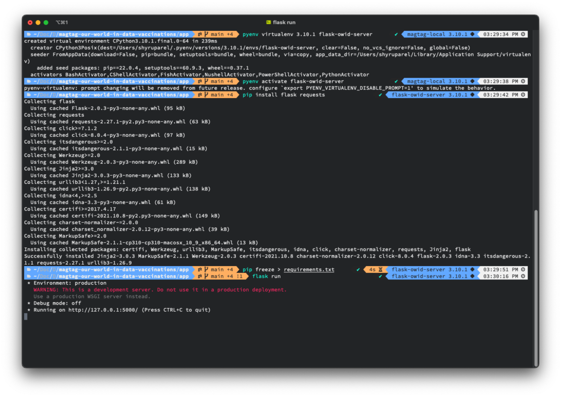 Global Vaccination Rates Docker Screen Shot