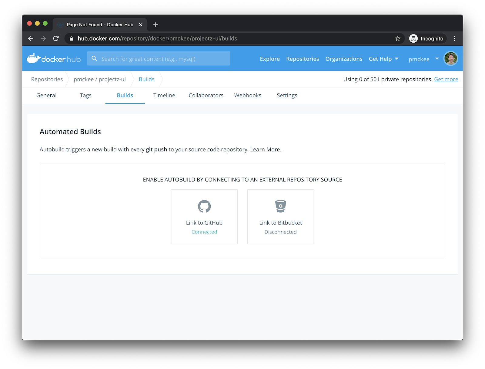 in the cloud docker hub 8