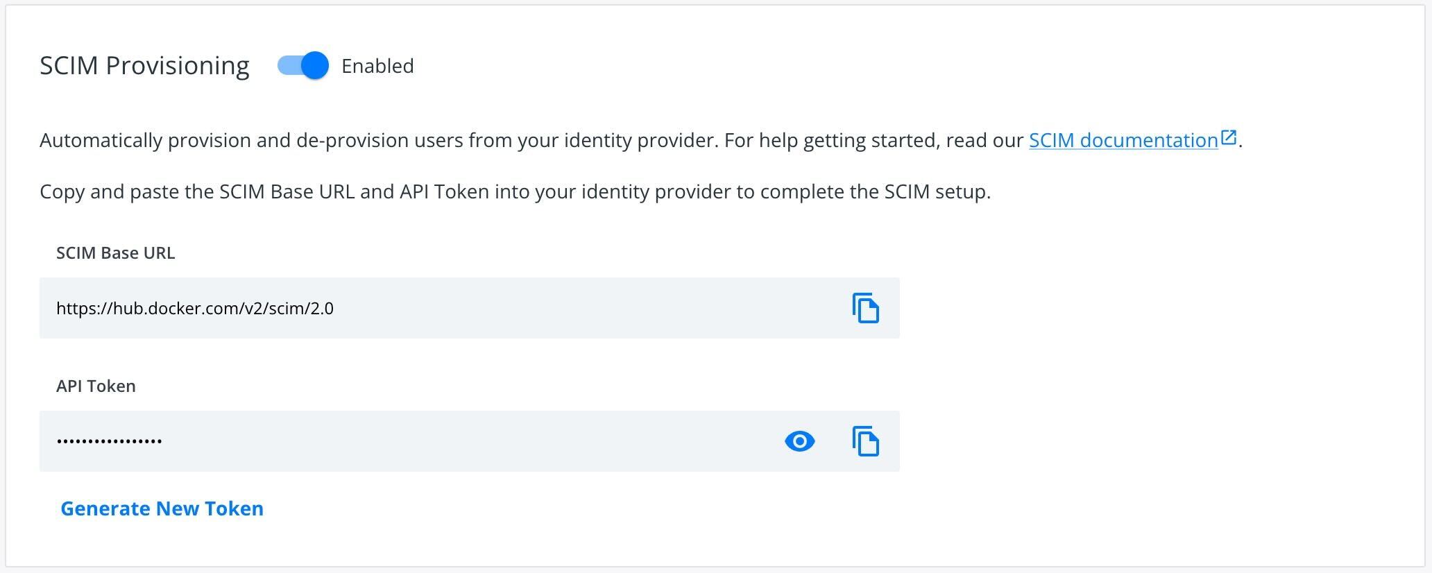 SCIM provisioning in Docker Business