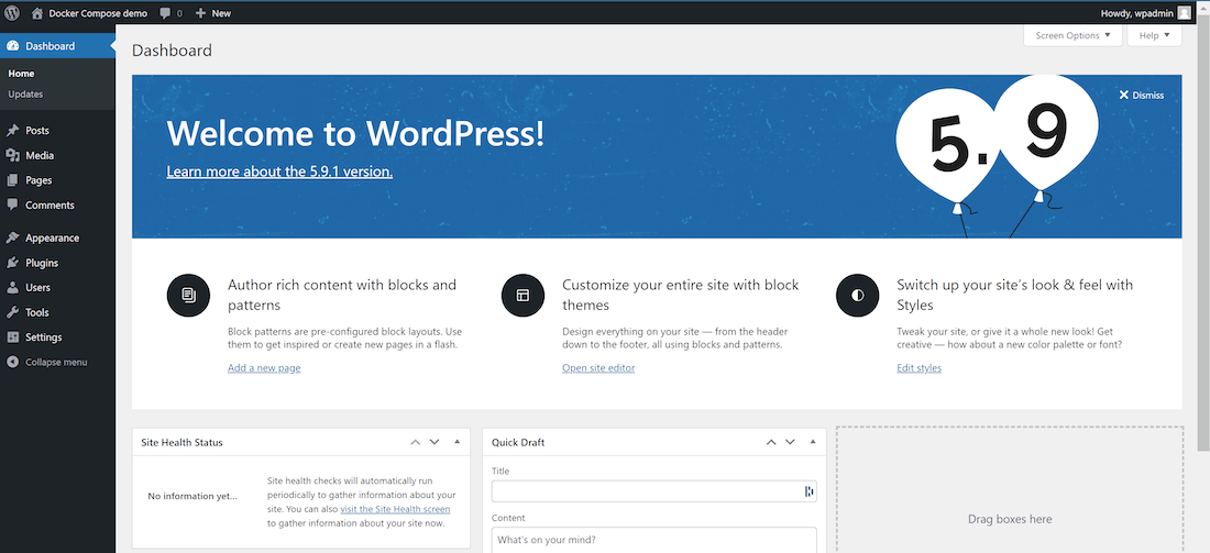 Welcome WordPress