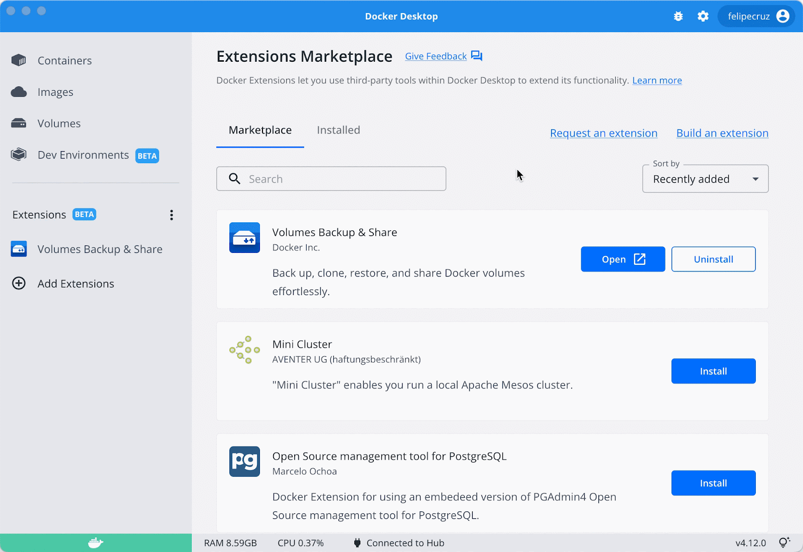 volumes backup share