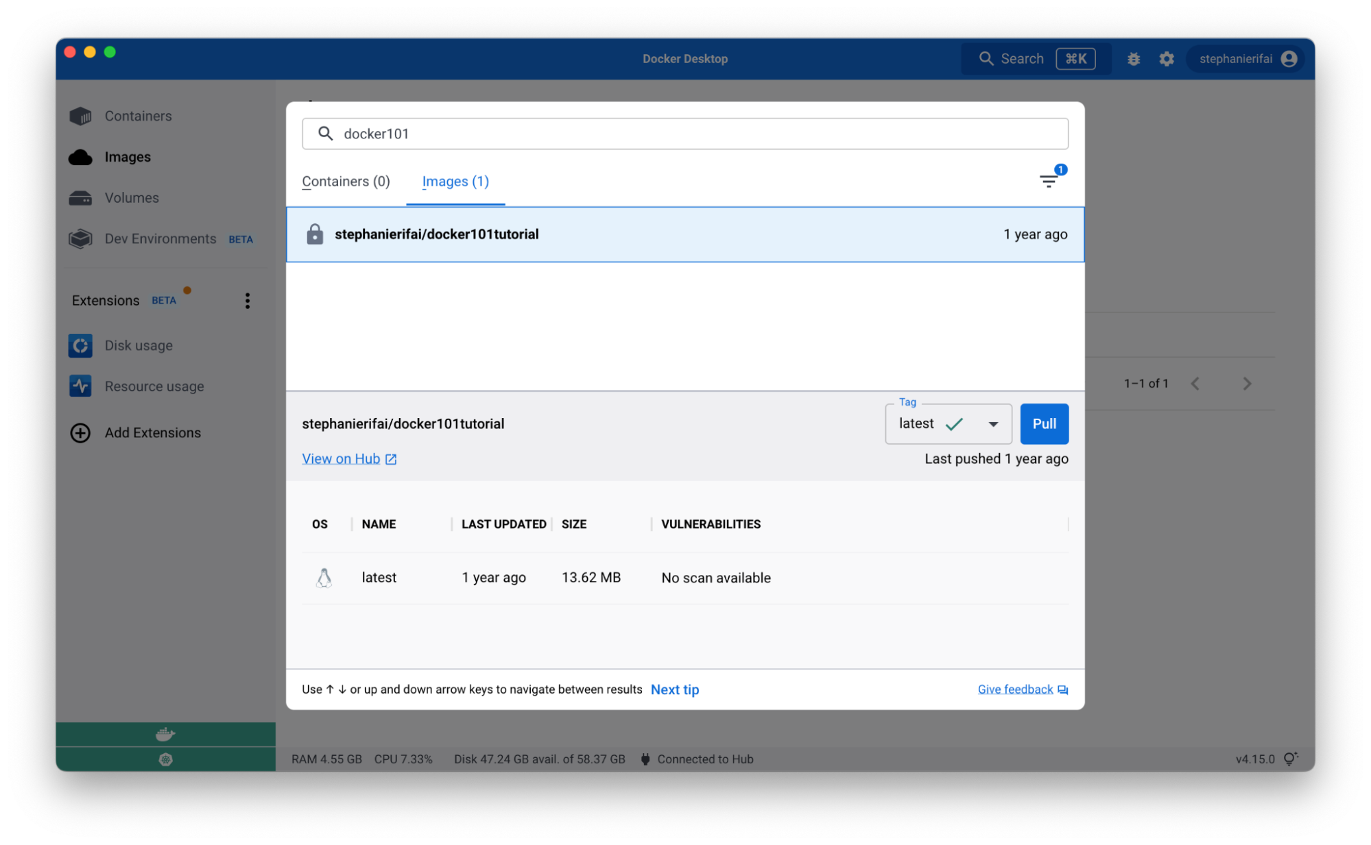 Get quick info about images in remote repositories.