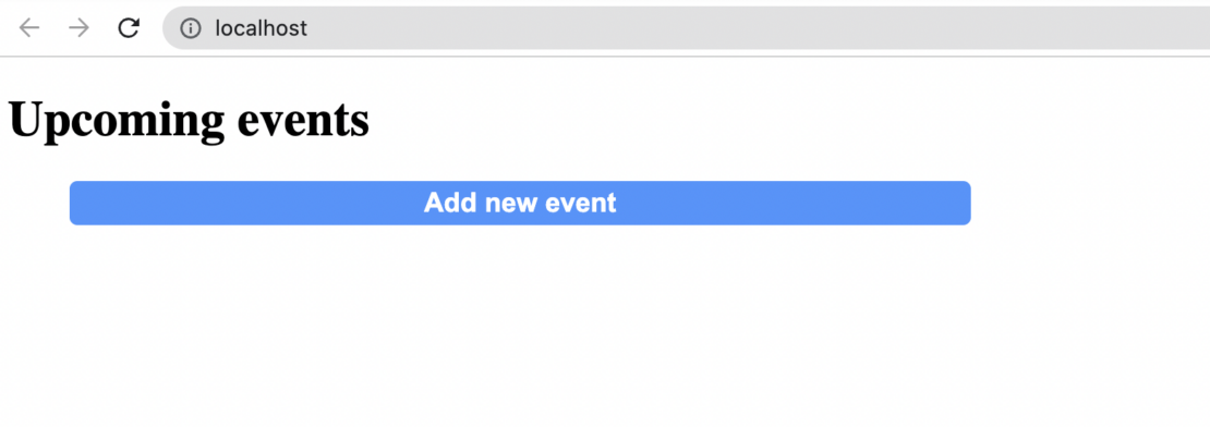 Screenshot of blue "Add new event" button.