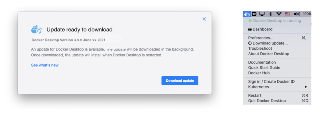 Docker Desktop Update 1