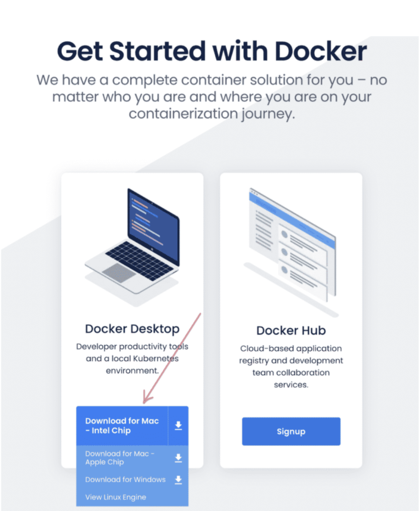 Docker の使用を開始する