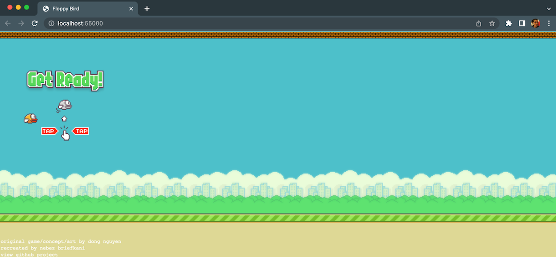 Flappy Bird Game - Offline Chrome Extension or Play from Web