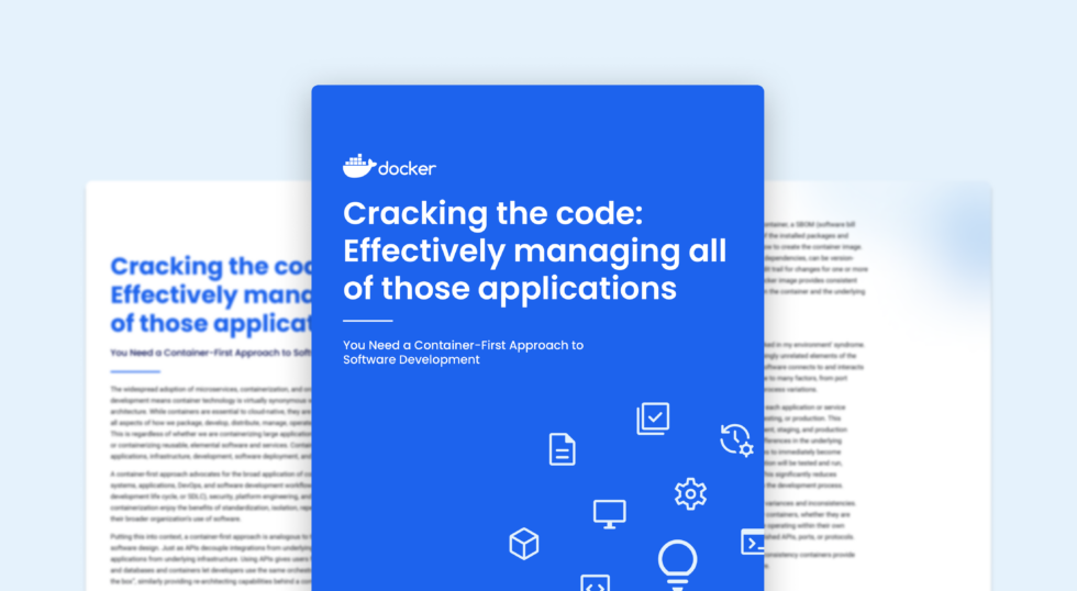 5 Benefits of a Container-First Approach to Software Development | Docker
