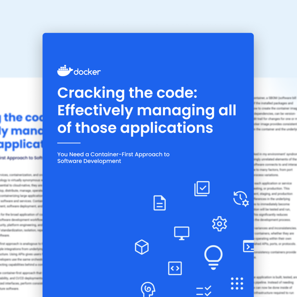 5 Benefits of a Container-First Approach to Software Development | Docker